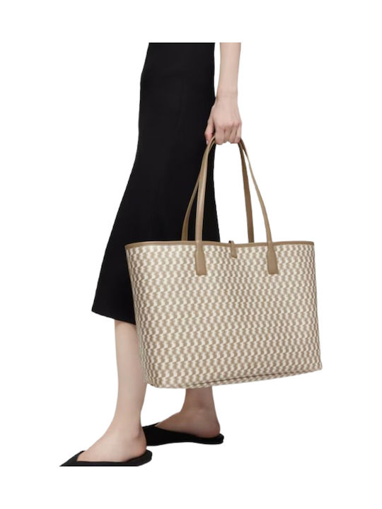 Capazo Leder Damentasche Schultertasche Beige