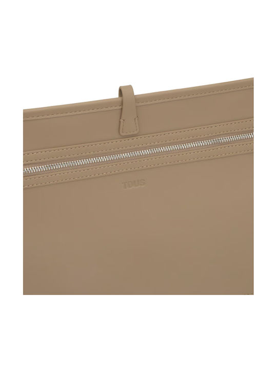 Capazo Leder Damentasche Schultertasche Beige