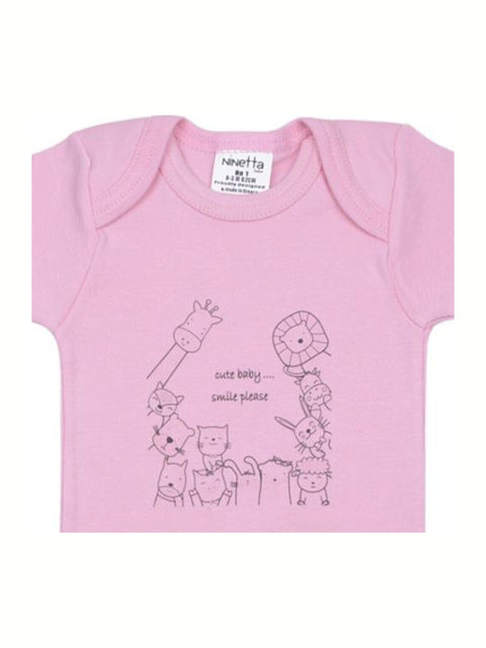Ninetta Bebe Baby-Strampler Rosa Ninetta Bebe Baby-Strampler Rosa