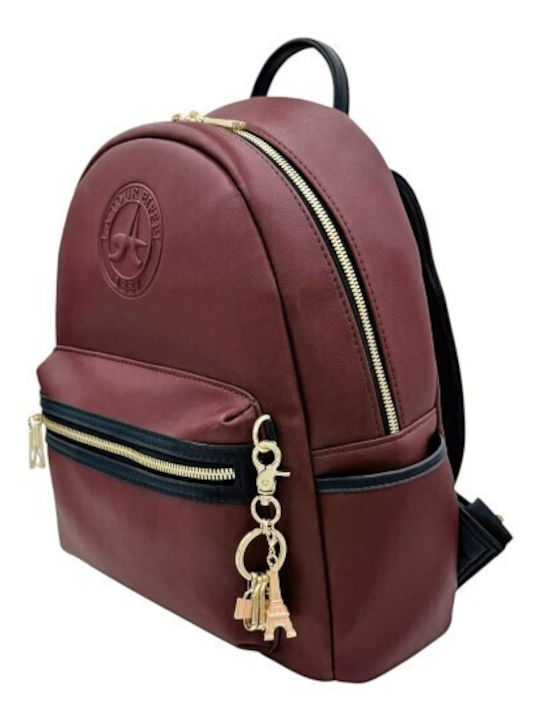 Women's Burgundy Backpack