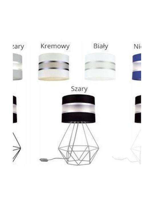 Light Home Decorative Lamp with Socket for Bulb E27 White