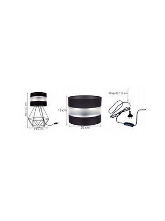 Light Home Decorative Lamp with Socket for Bulb E27 White