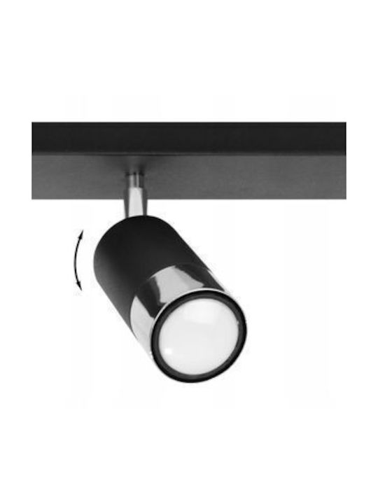 Light Home Σποτ με 11 Φώτα σε Μαύρο Χρώμα