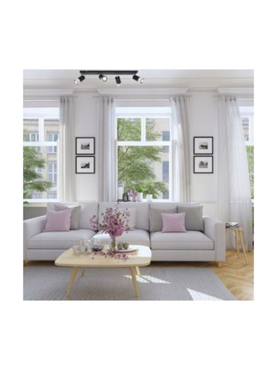 Light Home Σποτ με 11 Φώτα σε Μαύρο Χρώμα