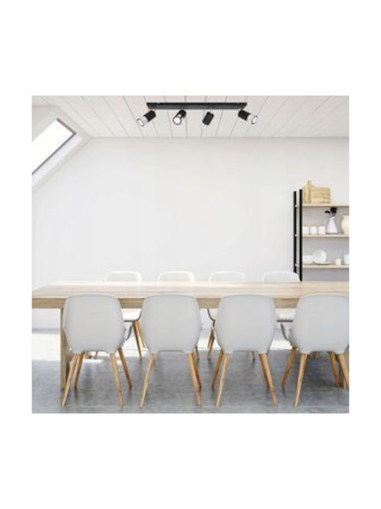 Light Home Σποτ με 11 Φώτα σε Μαύρο Χρώμα