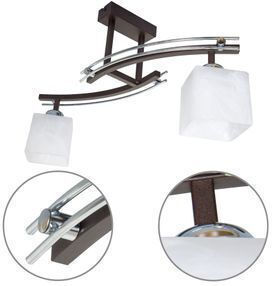 Light Home Διπλό Σποτ σε Λευκό Χρώμα