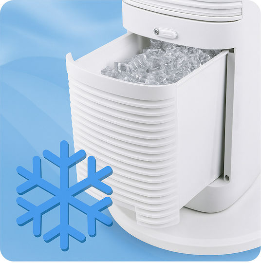 Lean Toys Tower Fan 60W with Remote Control Beige