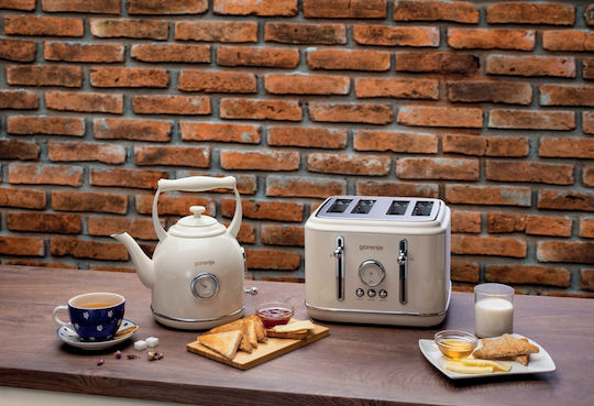 Gorenje T2300clin Toaster 4 Slots 1150W Beige