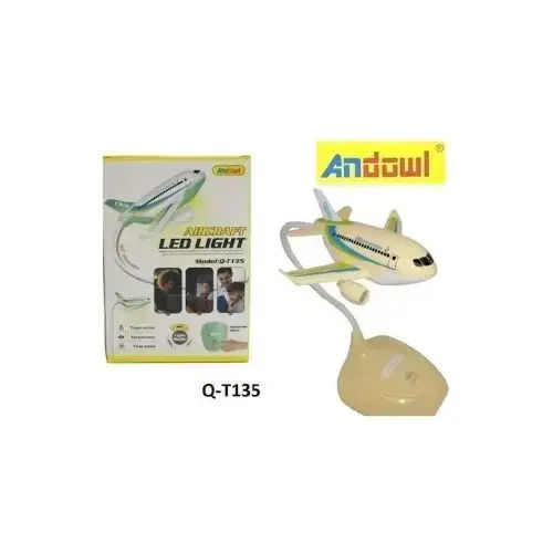 Andowl Led Παιδικό Φωτιστικό Γραφείου Αφής Αεροσκάφος Μπεζ Andowl Led Παιδικό Φωτιστικό Γραφείου Αφής Αεροσκάφος Μπεζ