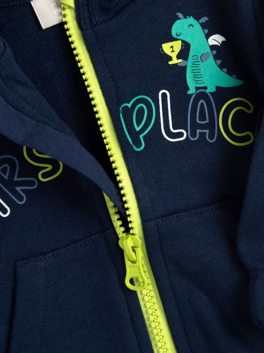 Kids Tracksuit Set With Navy Blue Jacket