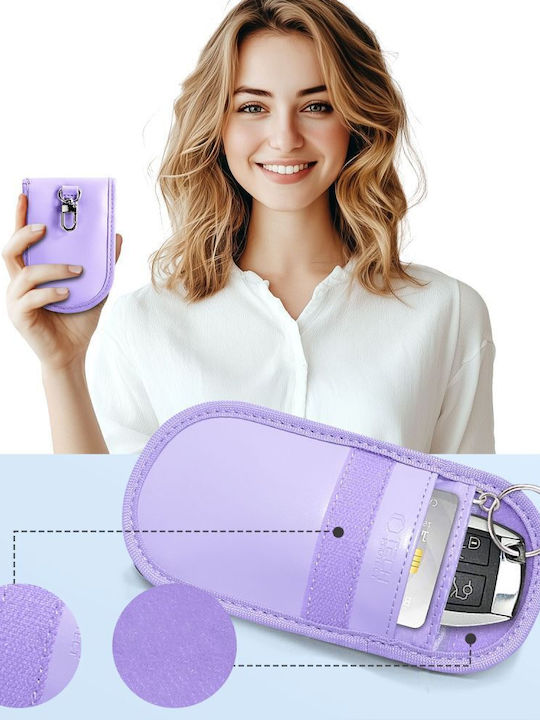 Klatka Faradaya Tech-protect Klr100 Pouch Keyless RFID Signal Blocker Case Lavender