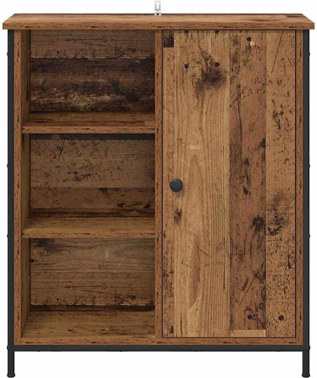 Μπουφές από Ξύλο & Μέταλλο Παλιό Ξύλο 70x30x80cm