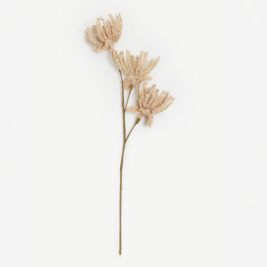 Aroma Essence Artificial Flower Foam PVC Beige 70 Set of 6 Pcs 031722 Foam PVC