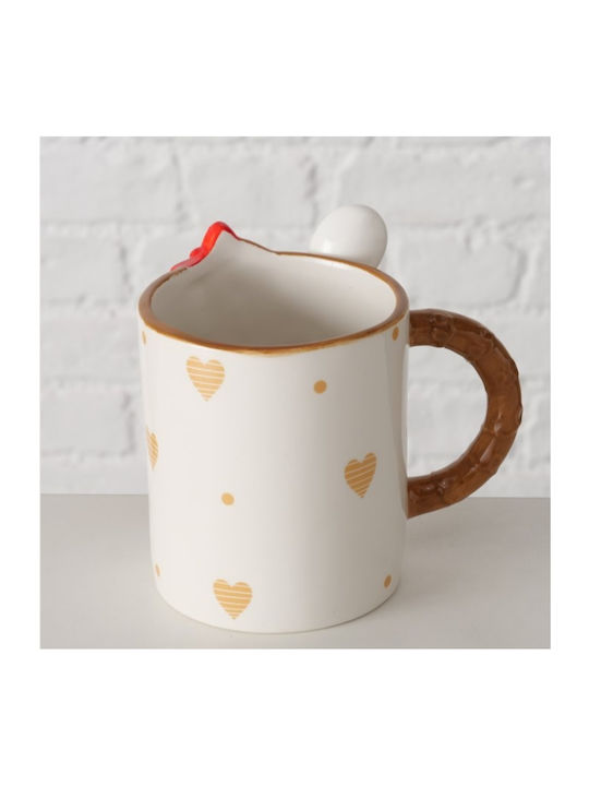 Gingerboy Χριστουγεννιάτικη Κούπα Κουταλάκι 520 Ml Λευκή Gingerboy Χριστουγεννιάτικη Κούπα Κουταλάκι 520 Ml Λευκή