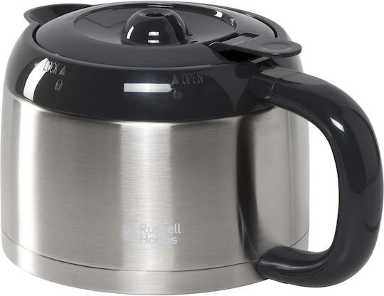 Russell Hobbs Grind & Brew Προγραμματιζόμενη Καφετιέρα Φίλτρου 1000W Inox