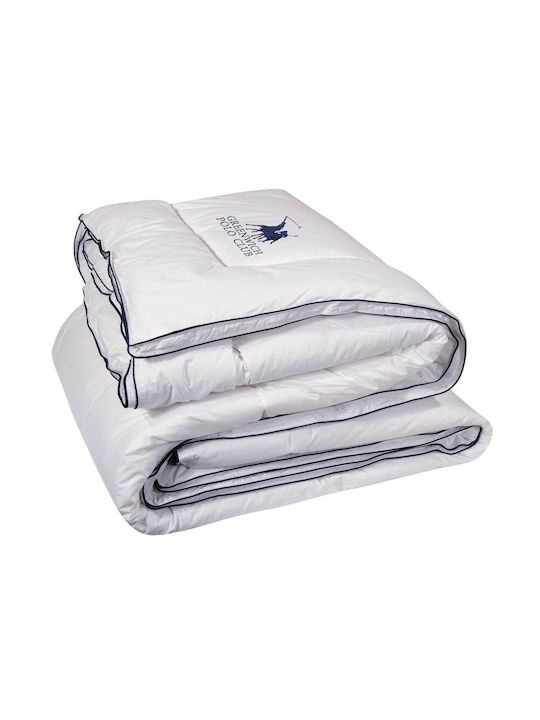 Greenwich Polo Club Bettdecke Großes Doppelbett mit Microfiber-Füllung 220x240cm 2346 Weiß 350 GSMGsm 11 togs Togs