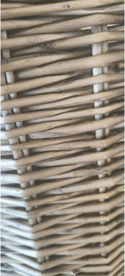 Atmosphera Decorative Basket Wicker Gray 70x70x60cm