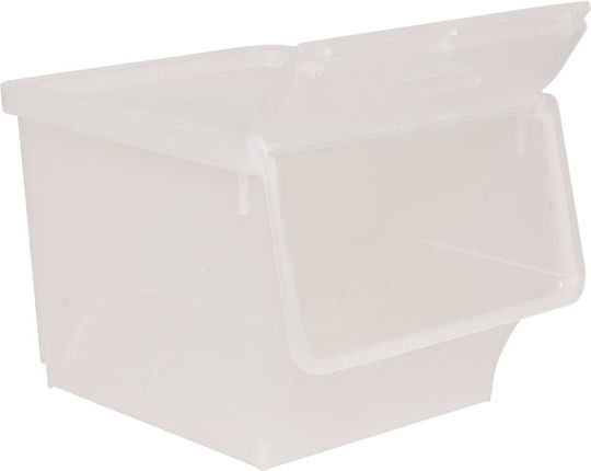 5Five Decorative Basket Plastic with Handles White 38x45.5x31cm