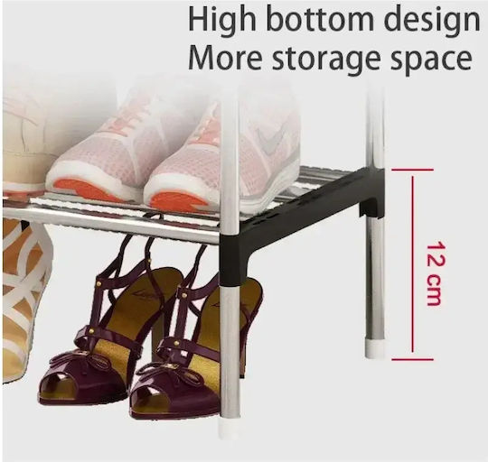 Пластмасов Калъф За Съхранение На Обувки В Черен Цвят 56x26x82см