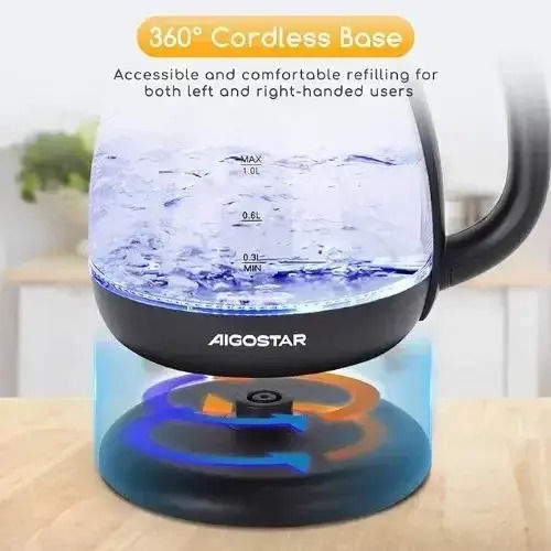 Aigostar Reisekessel 1Es 2200W Schwarz
