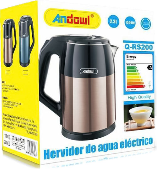 Andowl Βραστήρας 2lt 1500W Μπλε