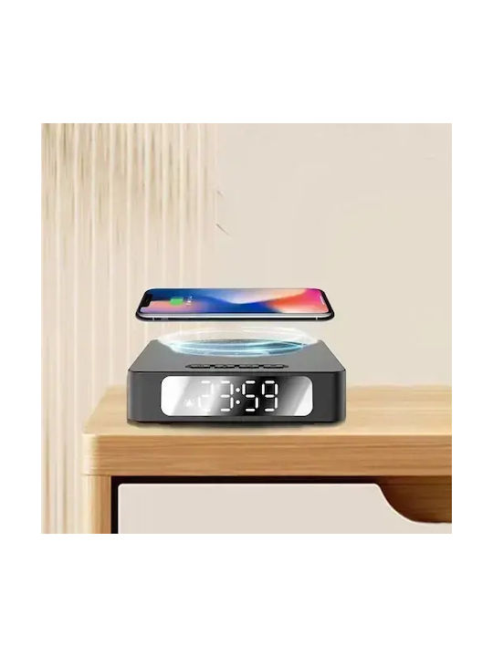 Ceas Digital de Masă cu Alarmă & Încărcare Wireless Negru AY-25