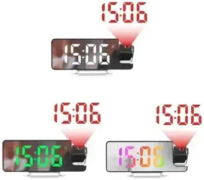 Spring Επιτραπέζιο Ψηφιακό Ρολόι LED Μαύρο