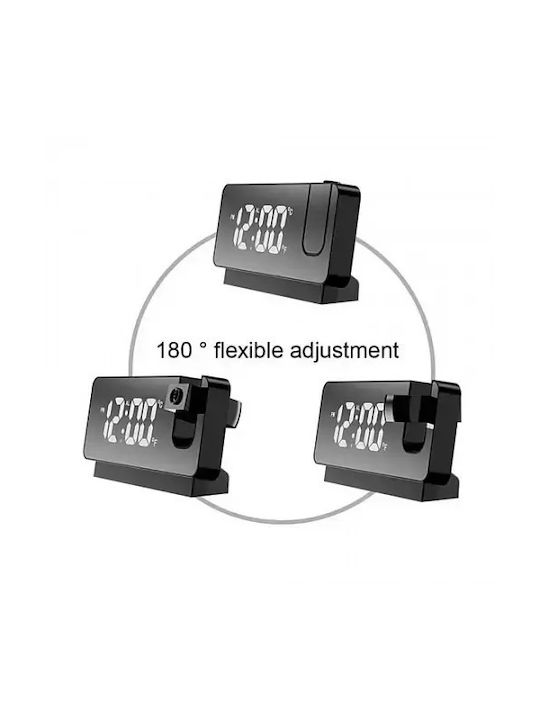 ForHome Tabletop Digital LED Clock with Alarm Multicolour GB-23406