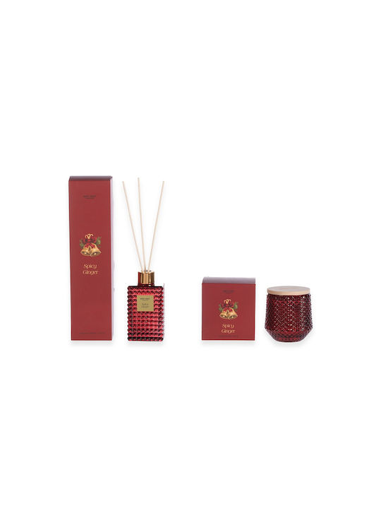 Nef-Nef Homeware Spicy Ginger Christmas Red Candle