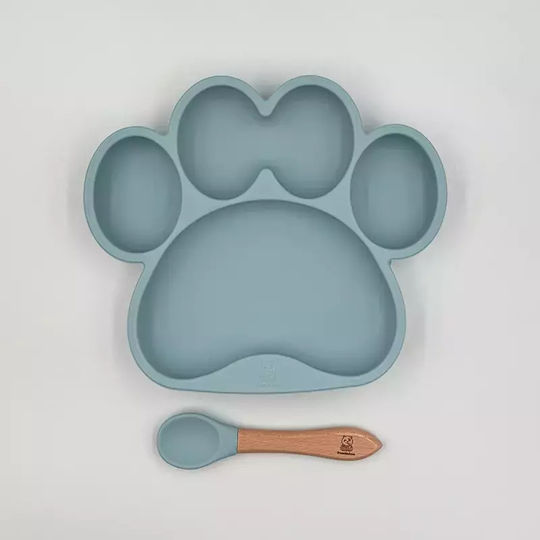 Pandaboo Kinder-Essgeschirr-Set aus Silikon Rosa
