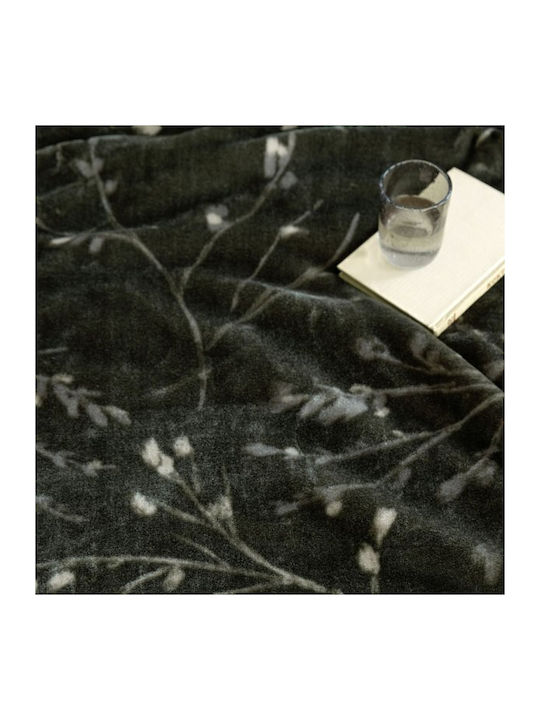 Nima Divina Velvet Blanket Single 160x220cm Gray