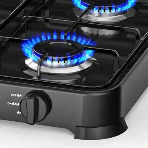 Hoomei Countertop Burner Flüssiggas with 4 Burners Schwarz