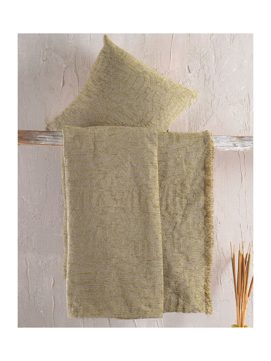 Rythmos Melie Ριχτάρι Διθέσιου Καναπέ Chenille 180x240εκ. Χρυσο Λαδι 117-176-3026