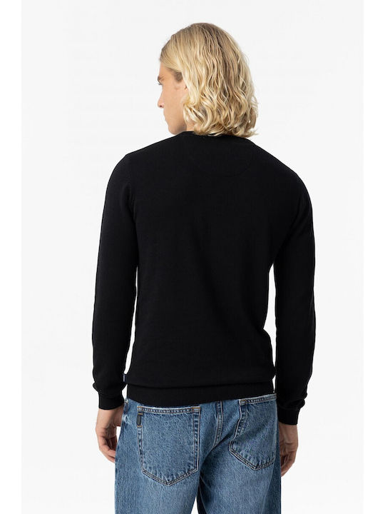 Langarm-Pullover Schwarz