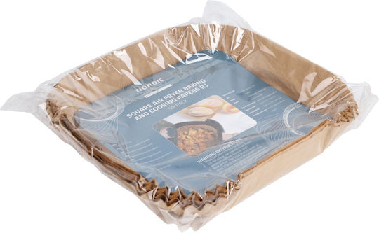 Nordic Quality Antihaft-Backpapier für Heißluftfritteusen 20x20cm 50 Stück