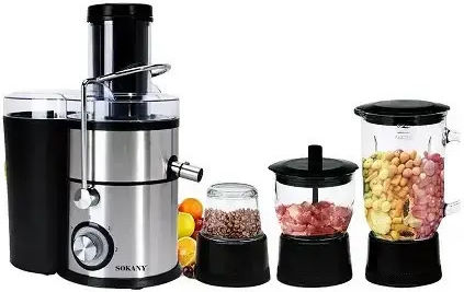 Sokany SK-629 Αποχυμωτής 1000W Inox Ασημί