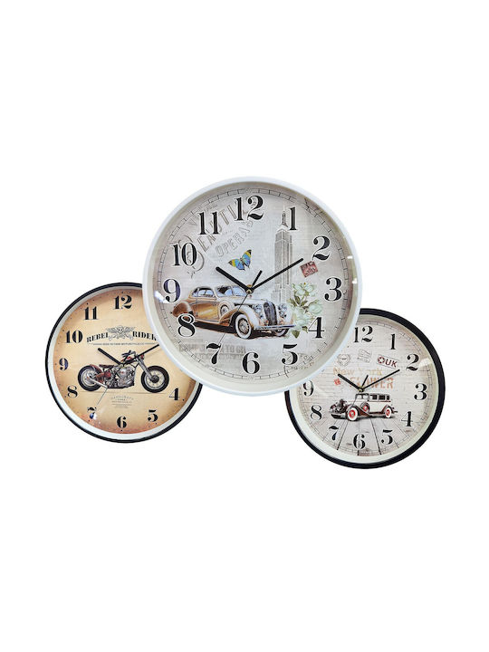 HOMie Wall Clock Multicolour 29x4cm Various Colors)