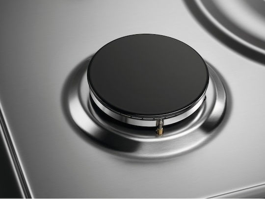 Electrolux Εστία Υγραερίου Αυτόνομη Inox 59.5x51εκ. Ασημί