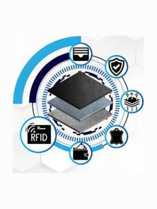 Малка Дамско Портмоне с RFID Син