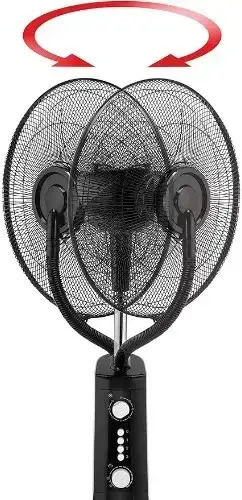 Hoomei Misting Fan 90W with 40cm Diameter Remote Control Black