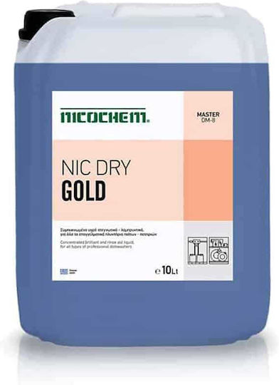 Super Concentrated Professional Dishwashers/Washing Machine Dryer 10 Kgr Nic Dry Gold 10lt