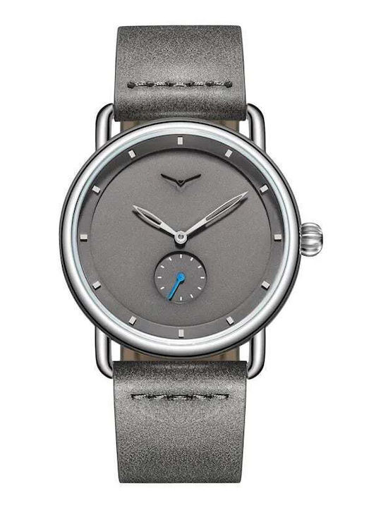 Onola Ceas Bărbați 41mm Baterie Cu Curea Din Piele Gri