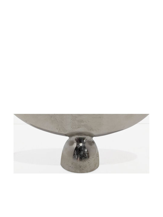 InTheBox Dekorative Schüssel Aluminium Sockel Silber 35.5x12x15.25cm 1Stück