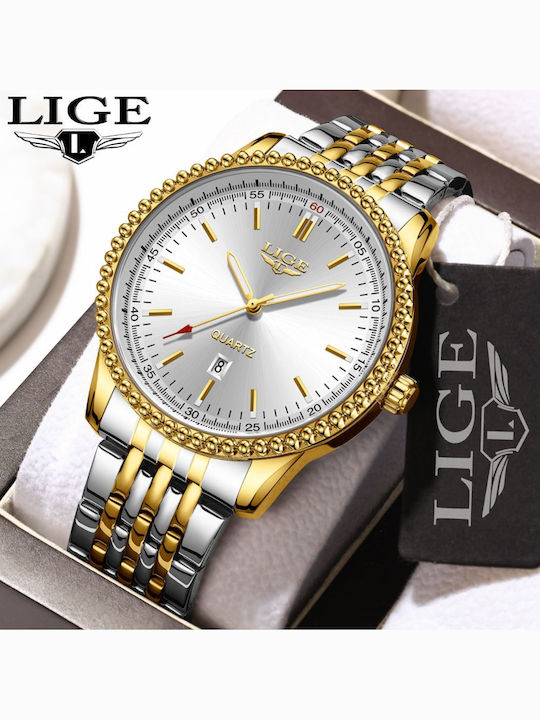 Lige Uhr Batterie mit Metallarmband