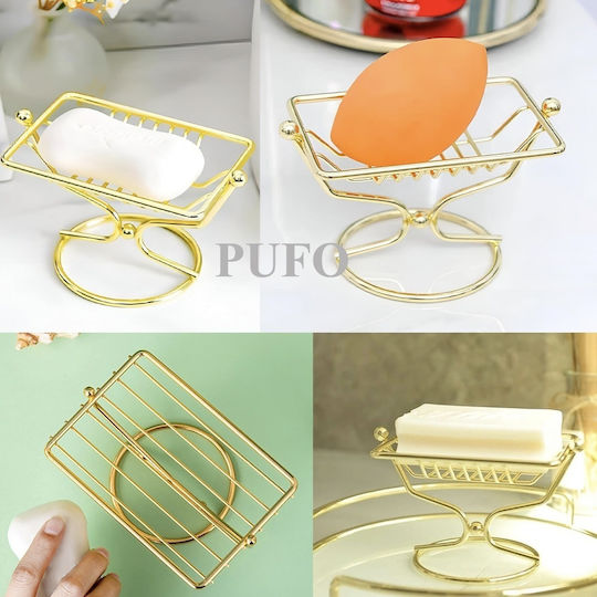 Tabletop Soap Dish Metallic Gold