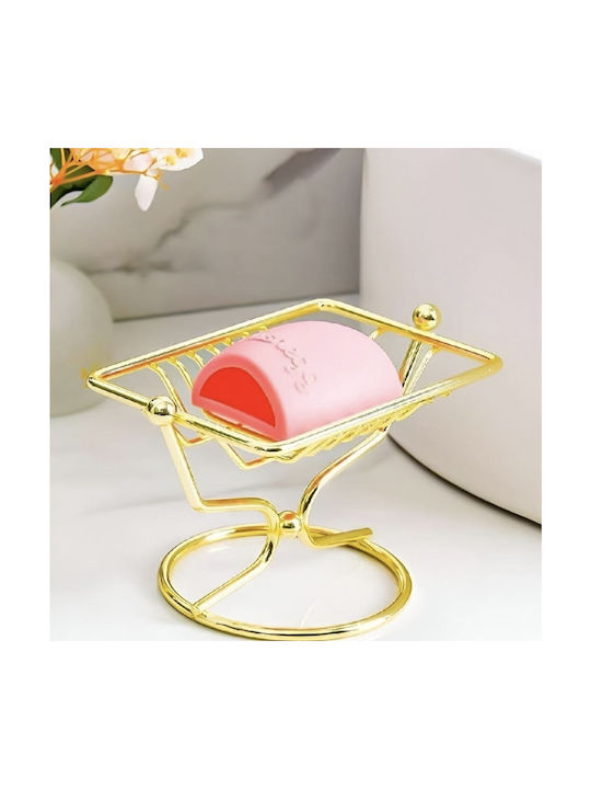 Tabletop Soap Dish Metallic Gold
