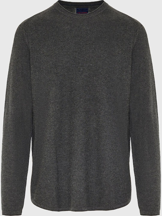 Herrenblusen Langarm Pullover Grau