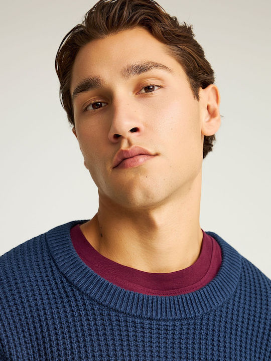 Long Sleeve Sweater Navy Blue FBM012-016-09 Midnight Blue