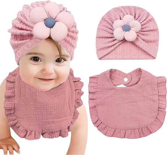 Queen Mother Baby Bib Fabric White for 3 months+