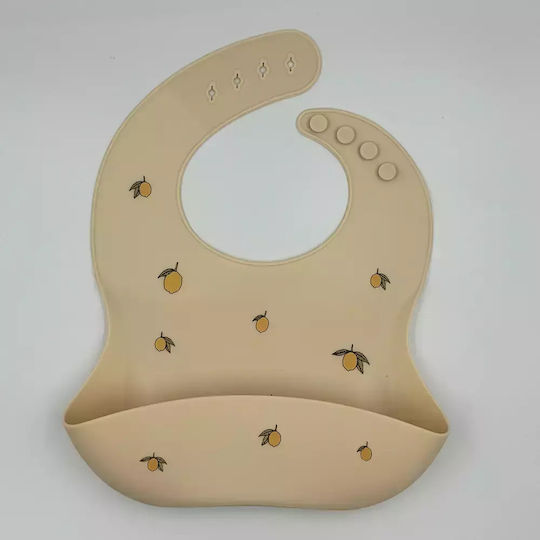 Pandaboo Bib Fabric Beige Rainbow